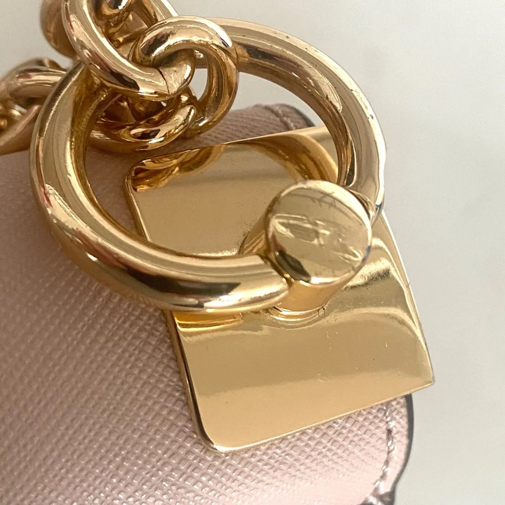 Michael Kors Greenwich Convertible Crossbody in Soft Pink Saffiano Leather